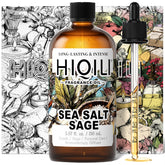 HIQILI Sel de mer et sauge – bouteille pipette, parfum frais et durable