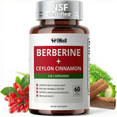 HiWell Berberine Ceylan Cannelle en bouteille pour le métabolisme