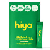 HIYA Kids Greens Stick vanille – emballage pratique pour un apport nutritif lors des goûters.