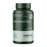 Gélules HMS Nutrition Resveratrol — bouteille de 120 pour un soutien antioxydant.