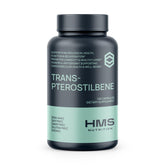 HMS Nutrition Trans‑Pterostilbene 200 mg, capsules véganes, soutien antioxydant potentiel au quotidien.