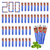 HOIQIRY dentifrice voyage mini menthe, lot de 200 tubes pratique pour déplacements.