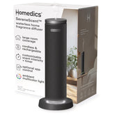 Homedics SereneScent diffuseur sans eau en salon, ambiance apaisante et durable