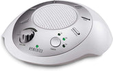 Homedics SoundSleep bruit blanc argenté, compacte et idéale pour voyager, favorise le calme nocturne