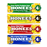 Honees bonbons gorge miel-rempli, apaisement naturel rapide pour la gorge.
