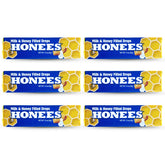Honees bonbons miel lait emballe barre, format pratique
