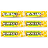 Pastilles Honees menthol citron dans boîte: soulagement naturel pour gorge irritée.