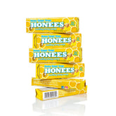 Honees Drops miel-gingembre – boîte 6 barres pour un soulagement naturel.