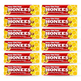 Gouttes Honees au miel – boîte originale, soulagement potentiel pour gorge irritée.