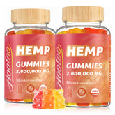 Gummies Hoolo dans une boîte ouverte, saveurs fruitées pour énergie légère.