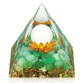 Hopeseed Orgone-Pyramide Fleur de Vie: énergie positive et clarté pendant la méditation.