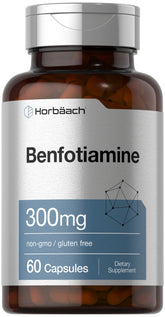 Horbaach Benfotiamine 300mg bouteille, support quotidien pratique et simple à intégrer.