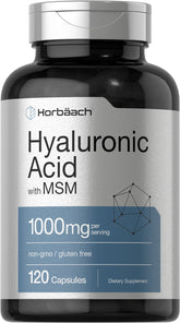 Capsules Horbaach Hyaluronique MSM, format pratique pour usage quotidien.
