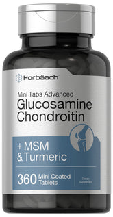 Horbäach Glucosamine Chondroïtine MSM Curcuma – tablette pelliculée pour soutien articulaire potentiel
