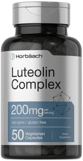 Horbaach Luteolin Complex, bouteille: soutien quotidien grâce à une formule végétarienne.