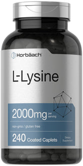 Horbäach L-Lysine 2000 mg caplets enrobes pour un apport quotidien