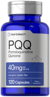 Horbäach PQQ 40 mg — emballage clair et pratique pour prise quotidienne