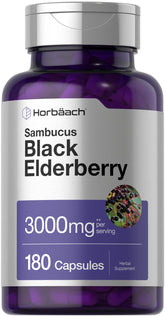 Horbäach Sureau Noir – bouteille montrant l'étiquette, soutien potentiel à la vitalité saisonnière.