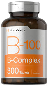 Horbäach Vitamine B-100, bouteille pratique pour l'apport quotidien.