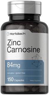 Horbäach Zinc Carnosine capsule-prise: soutien potentiel pour le confort digestif.