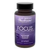 Host Defense MycoBenefits Focus, boîte de gélules, soutien potentiel à la concentration.