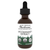 Host Defense MyCommunity Extract, bouteille et pipette, usage simple pour le soutien immunitaire.