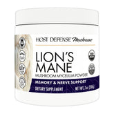 Host Defense Lion's Mane en bouteille – soutien potentiel à la concentration.