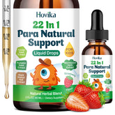 Gouttes Hovika 22 en 1, flacon fraise, soutien digestion apaisée.