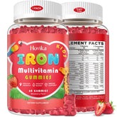 Gommes Hovika en bouteille, texture moelleuse, soutien quotidien pratique pour enfants.