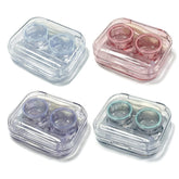 Howinn kit lentilles couleur bleu: rangement sûr et voyage facile.