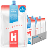 HTWO eau d'hydrogène saveur pêche blanche, hydratation sans sucre idéale pour l'entraînement.