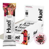 Huel Complete Nutrition – barre chocolat noir framboise, énergie durable.