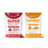 Humann Bonbons Betterave emballage montrant le design et le logo