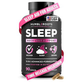 Humblroots Performance bouteille de gélules sommeil favorisant repos profond.