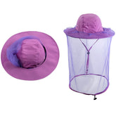 HunterBee chapeau avec voile anti-insectes protégeant du moustique lors d’activités extérieures.