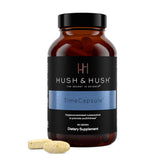 TimeCapsule Hush & Hush: bouteille ouverte avec comprimés et sensation de fraîcheur