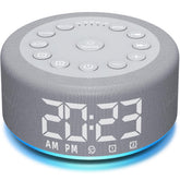 Hushing-machine-bruit-blanc-alarme-double: sommeil apaisé et réveil fiable.