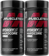 Hydroxycut Hardcore Elite : bouteille et pack double pour énergie et concentration au quotidien.