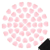 IANFAN coeurs quartz rose 0,8 pouce, idéale pour porte-bonheur et collection