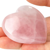 Ideayard Coeur quartz rose 45mm, pièce décorative apaisante et symbole d'amour.