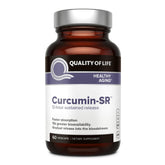 Qualité de Vie Curcumin-SR: bouteille de capsules, libération prolongée