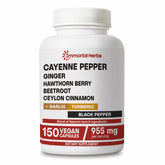 Capsules Immortal Herbs poivre de Cayenne avec ail et gingembre, format quotidien pratique.