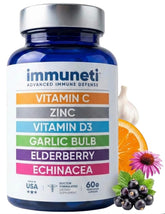 Bouteille Immuneti Avance Immunité pour une routine quotidienne pratique.