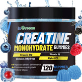 inGreens gommes creatine monohydrate emballage clair et pratique pour le rangement.