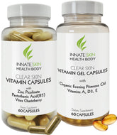 Innate Skin Clear Skin System, pack de deux bouteilles pour routine quotidienne.