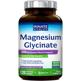 Innate Vitality Magnésium Glycinate, capsule visible, biodisponibilité élevée.