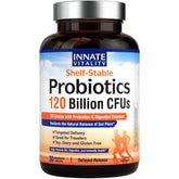 Innate Vitality Probiotiques bouteille visible, pratique à intégrer dans votre routine.
