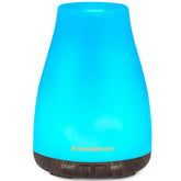 InnoGear diffuseur d'huiles essentielles avec base marron, diffusion douce et calme
