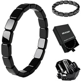 INROAN bracelet hématite homme, vue générale, élégance et stabilité.