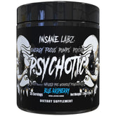Insane Labz Psychotic Black Edition poudre pré-entraînement puissante et durable.